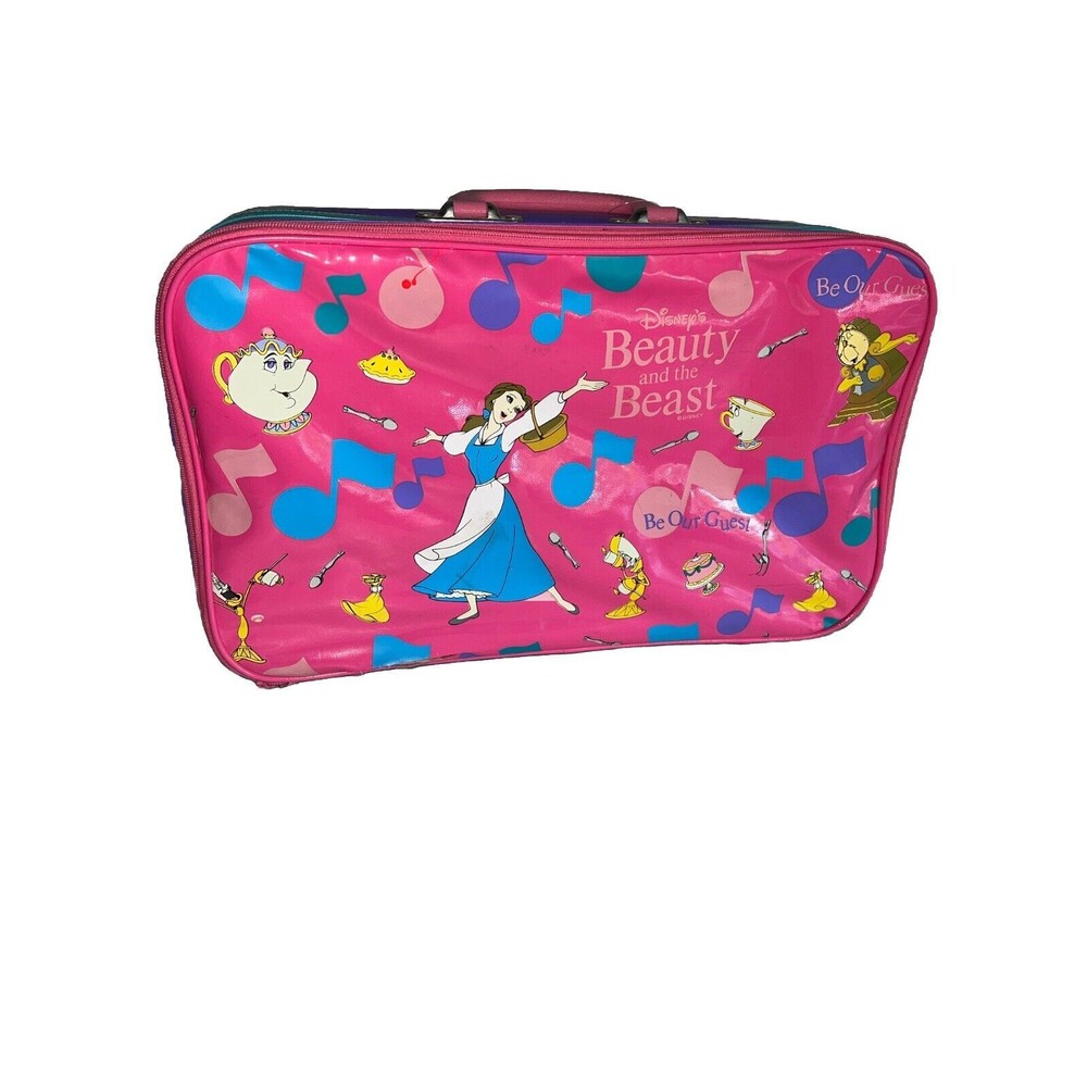 Vintage Beauty and the Beast Childs Suitcase Pyramid Handbags